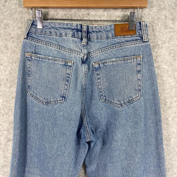 BDG Pax Womens High Rise Distressed Raw Hem Blue Denim Jeans Size 27 - Picture 5 of 10